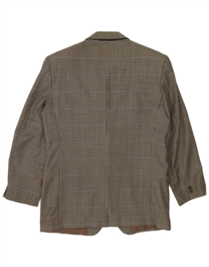 Jaqueta Blazer Policarpo Masculina com 2 Botões UK 38 Cinza Médio Houndstooth