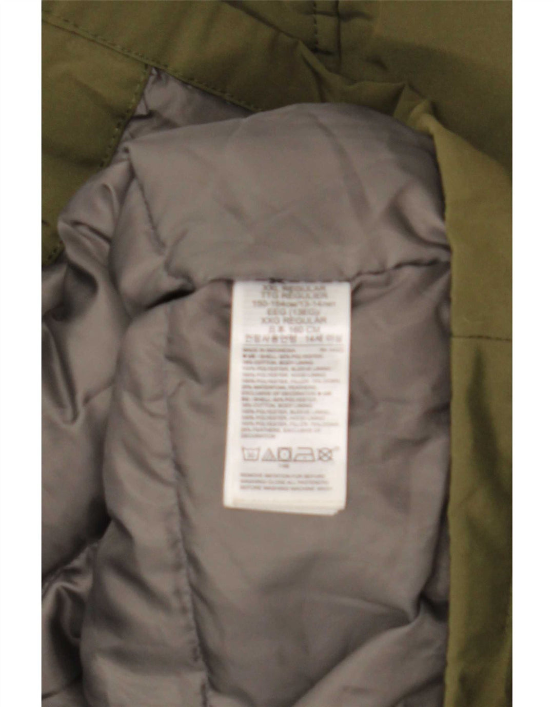 Casaco Parka com Capuz Gap Boys 13-14 Anos Poliéster Cáqui
