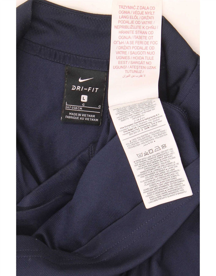 Jaqueta Nike Boys Dri Fit Tracksuit 12-13 anos grande azul marinho