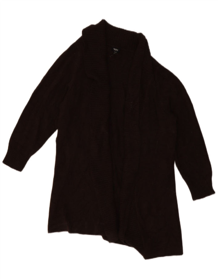 Mossimo Suéter Cardigan Aberto Feminino EUA 16 2XL Acrílico Marrom