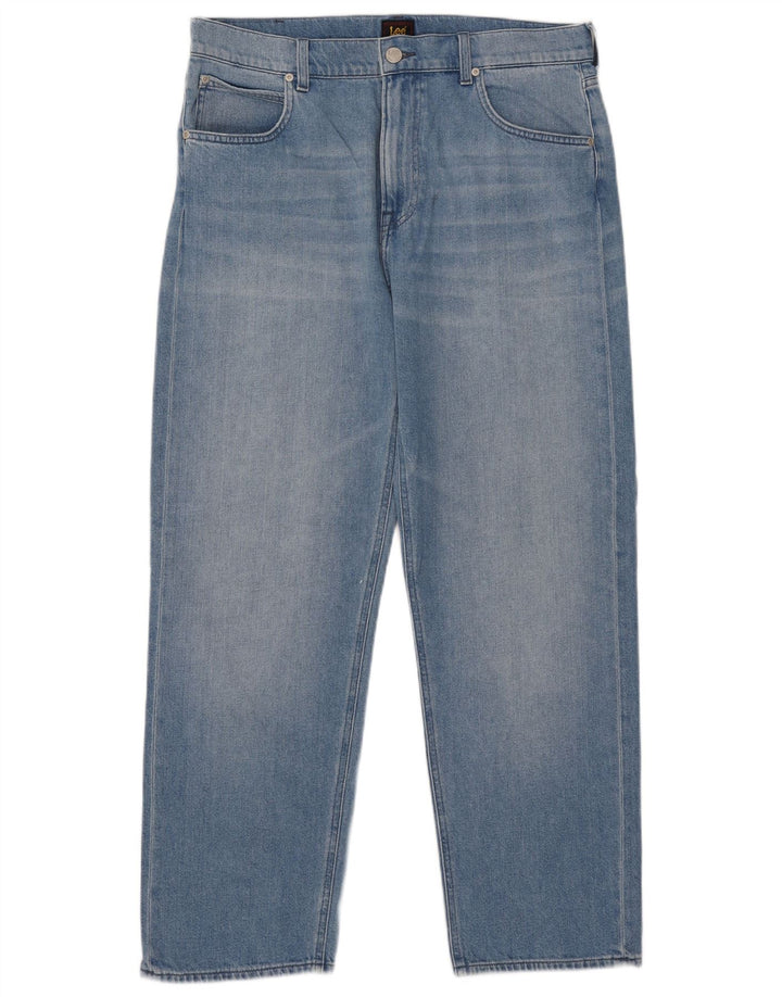 Jeans retos femininos Lee W34 L29 algodão azul