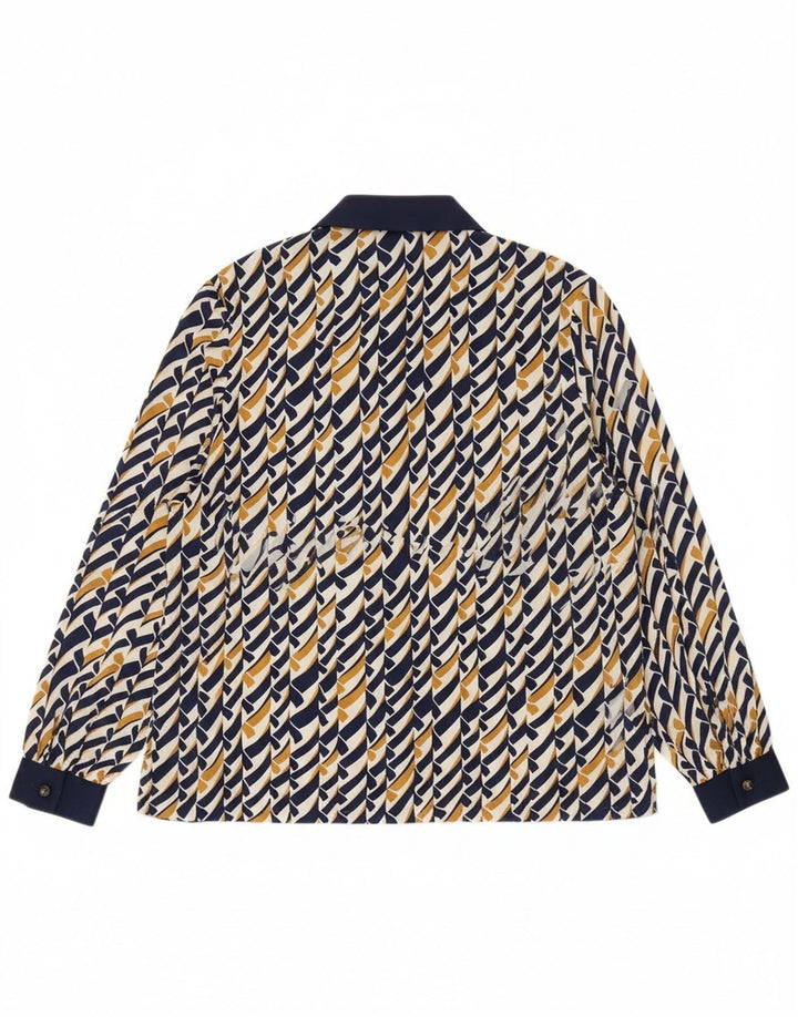 Blusa feminina GLASER com estampa abstrata UK 14 média multicolorida