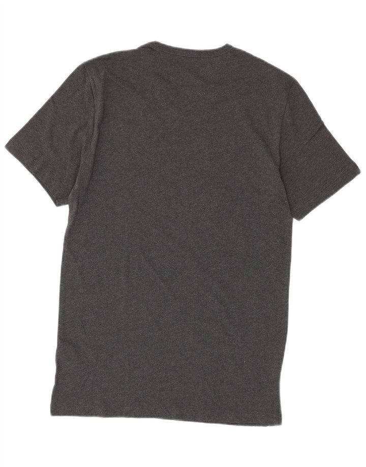 Hugo Boss Mens T-Shirt Top Pequeno Algodão Cinza