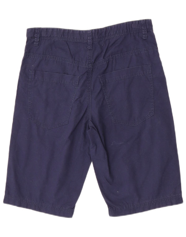 Benetton Boys Bermuda Casual Shorts 13-14 Anos W29 3XL Azul Marinho Algodão