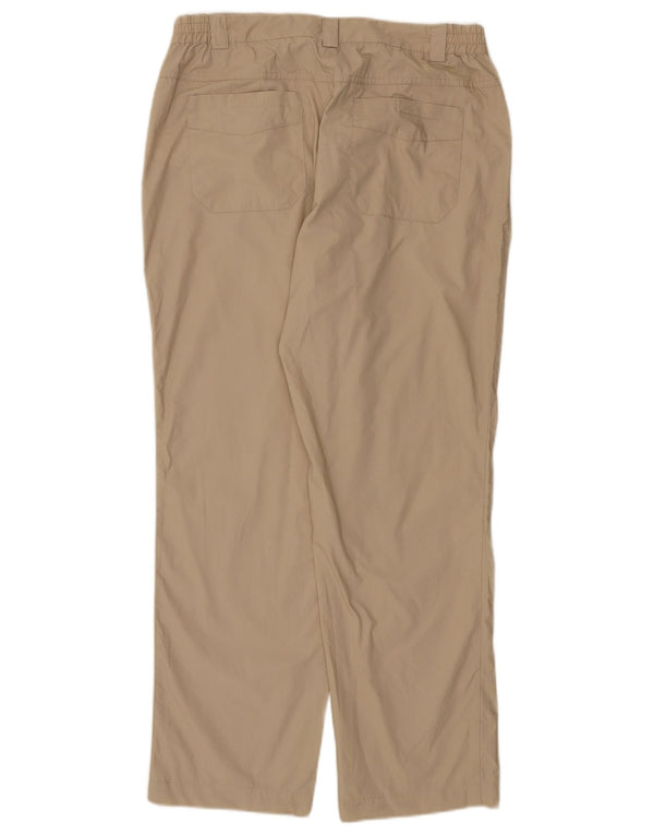 Calça regular feminina Mountain Warehouse UK 12 médio W32 L29 bege