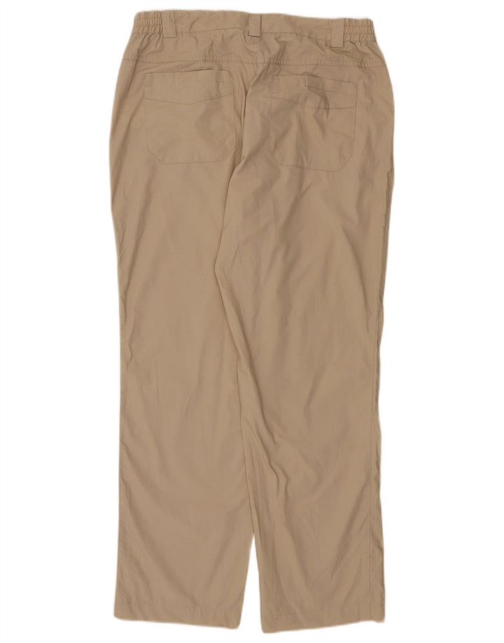 Calça regular feminina Mountain Warehouse UK 12 médio W32 L29 bege