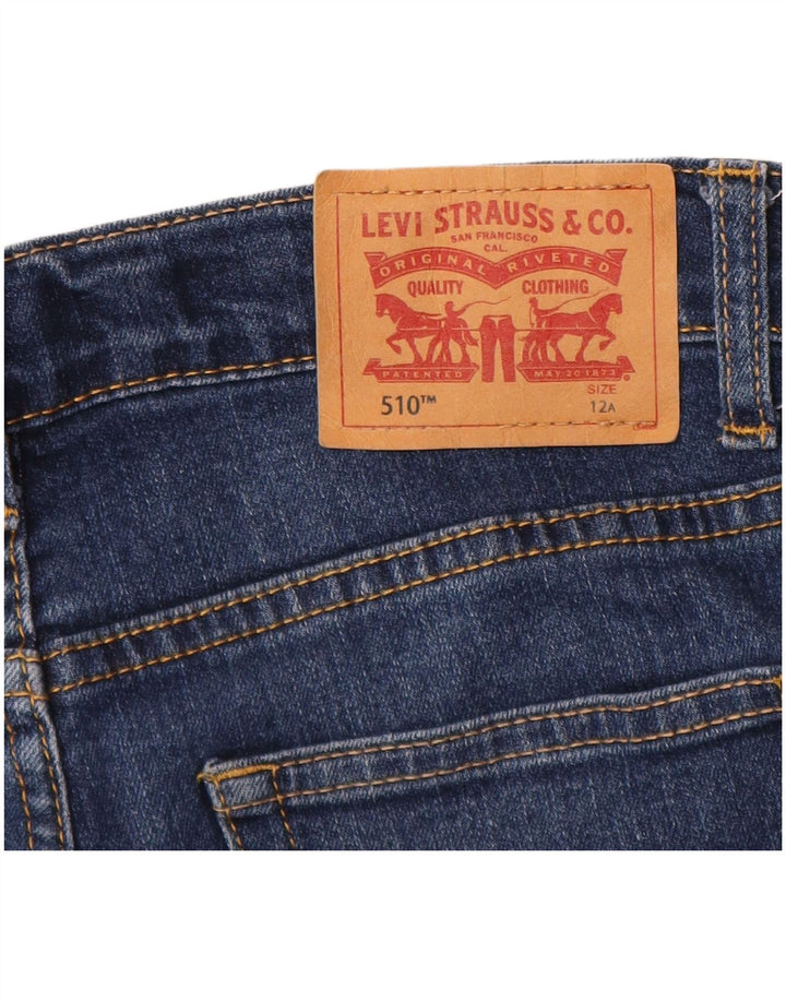 LEVI'S Boys 510 Skinny Jeans 11-12 Anos W24 L28 Azul