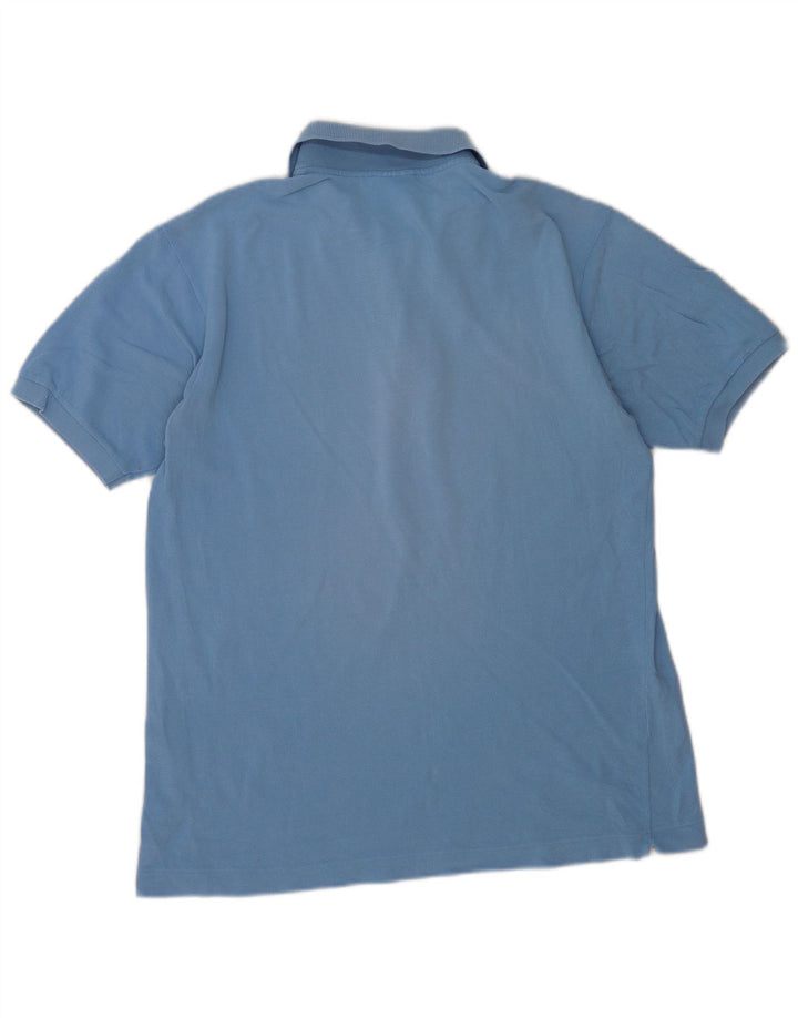 Camisa polo masculina Lacoste tamanho 4 azul médio