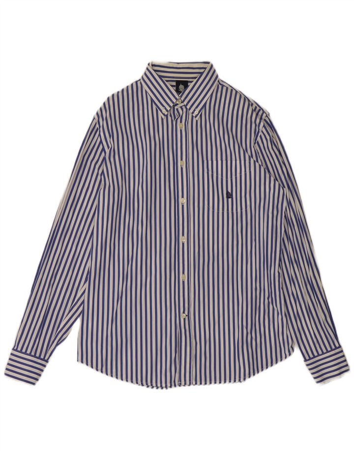 Camisa masculina Marina Yachting tamanho 41 listrada azul médio