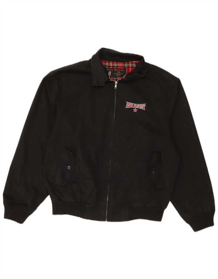 Jaqueta bomber masculina KING GEORGE UK 40 poliéster preto grande