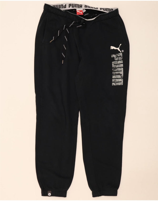 Calça esportiva masculina Puma Graphic Joggers grande algodão preto