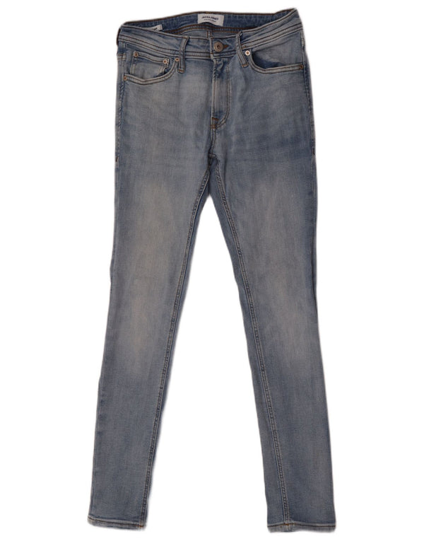 Jack & Jones Masculino Liam Skinny Jeans W30 L30 Azul Algodão