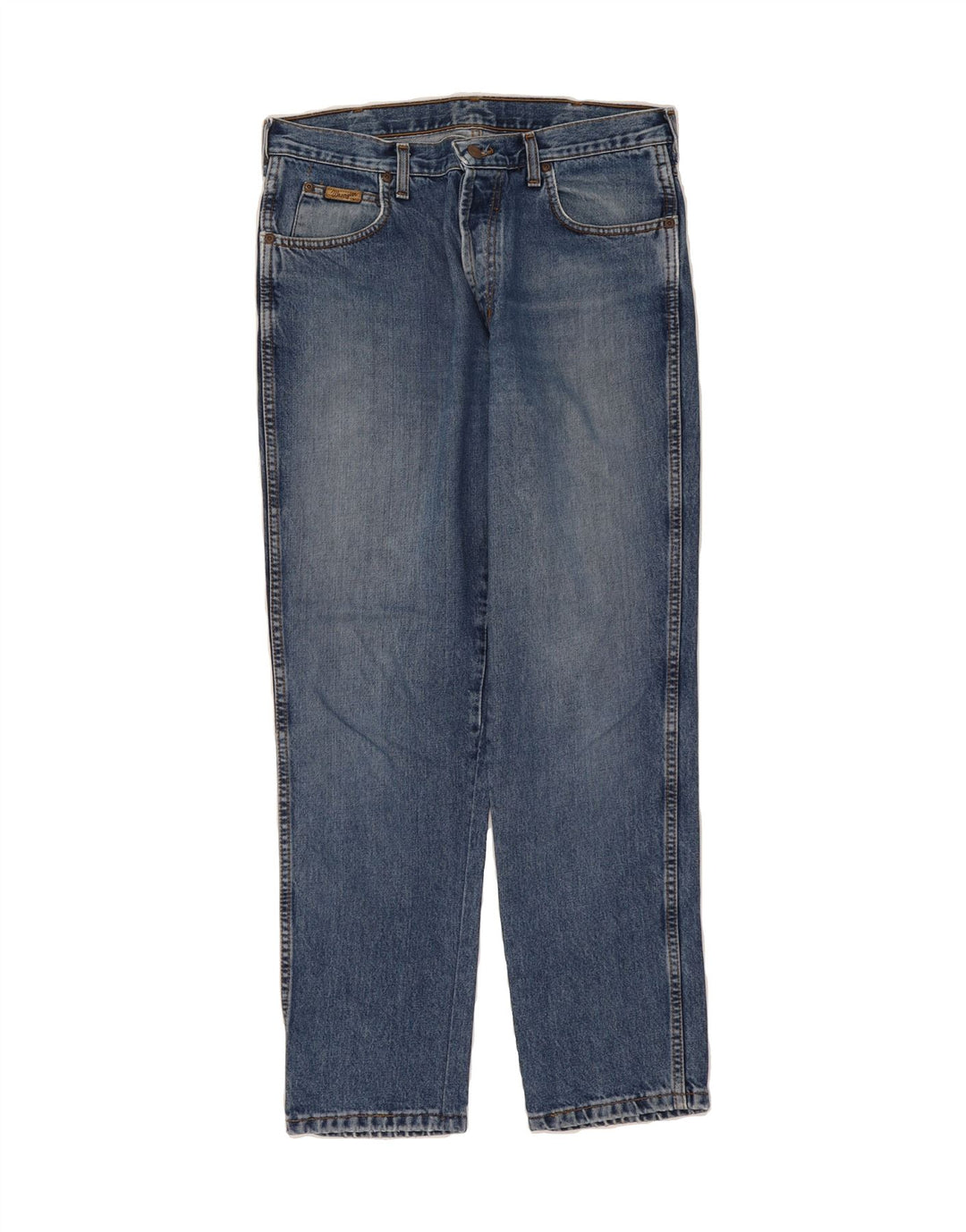 WRANGLER Mens Straight Jeans W34 L30 Blue Vintage Wrangler and Second-Hand Wrangler from Messina Hembry 
