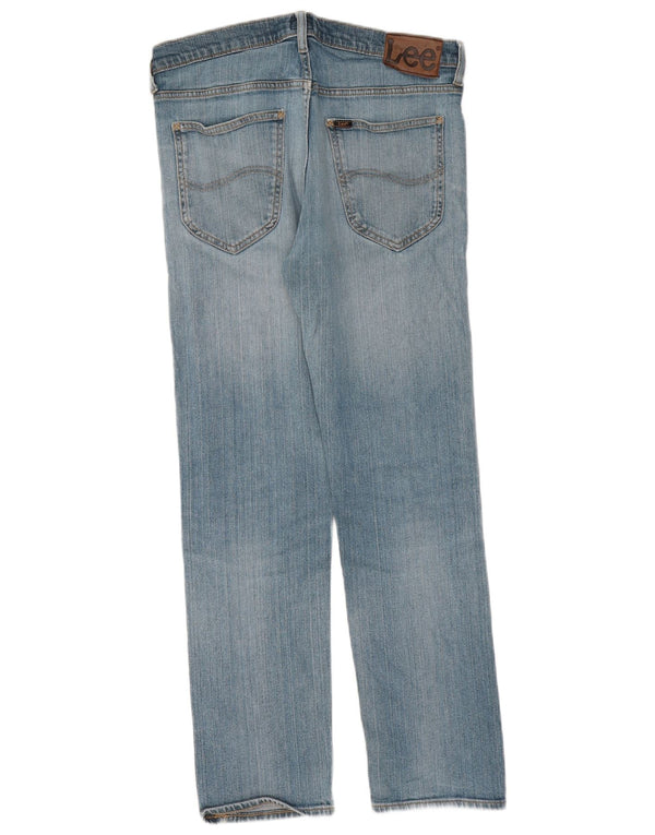Jeans femininos LEE Daren Straight W33 L32 azul algodão