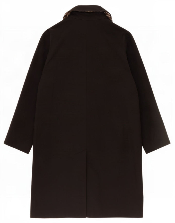 Sobretudo feminino Aquascutum UK 14 grande poliéster preto