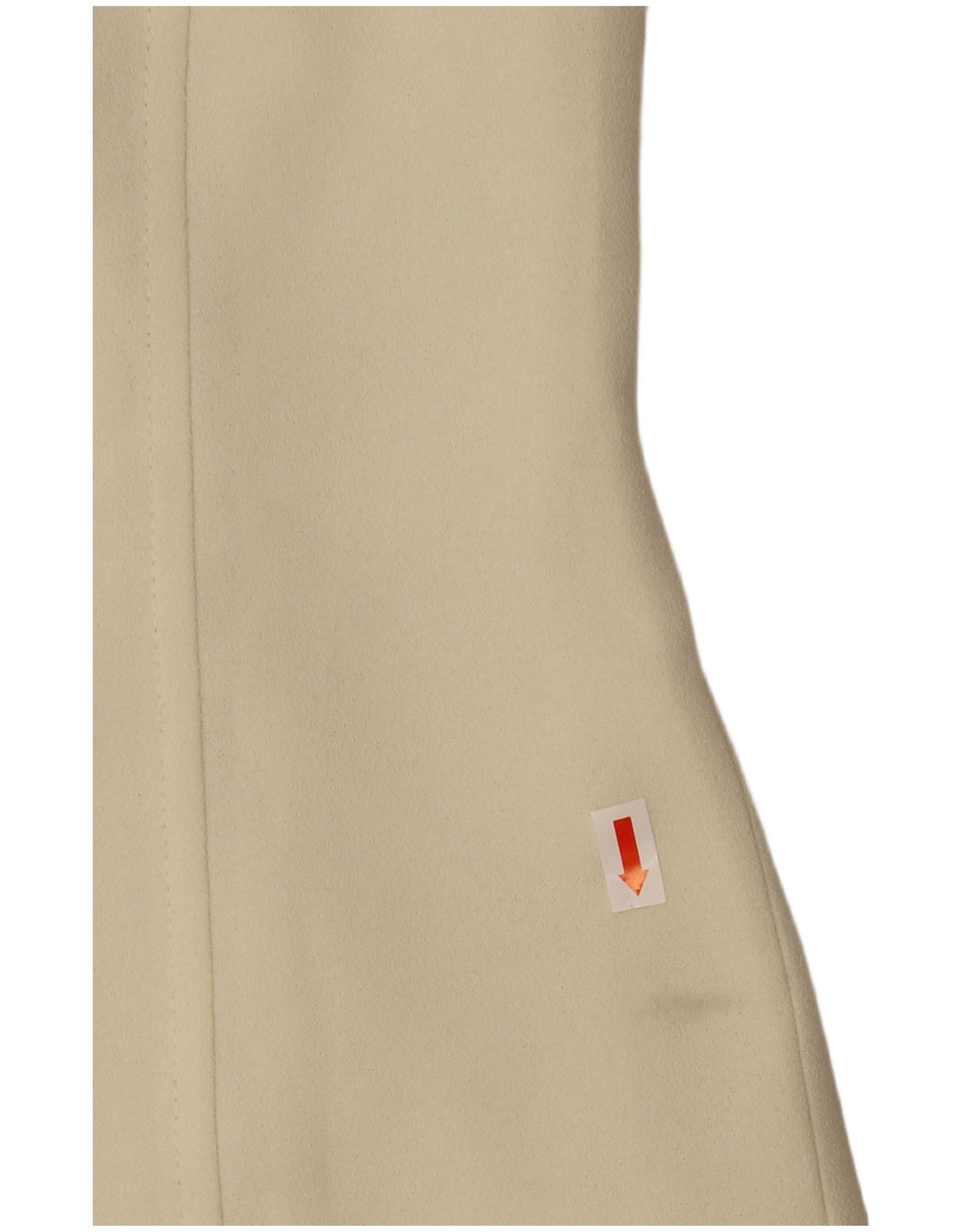 Vestido feminino Marella com bainha sem mangas UK 8 pequeno poliéster branco