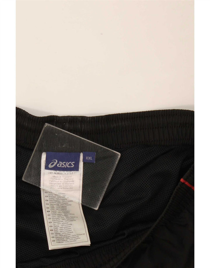 Shorts esportivos masculinos Asics 2XL poliéster colorblock preto