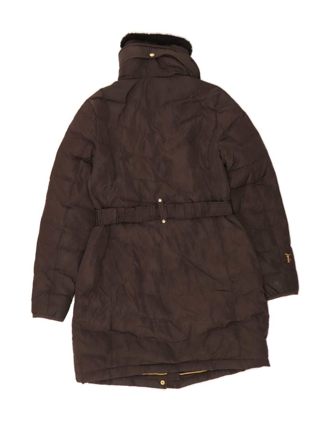 JOULES Womens Padded Coat UK 12 Medium Grey Polyester Vintage Joules and Second-Hand Joules from Messina Hembry 