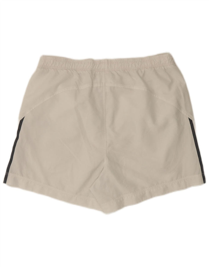 Shorts esportivos masculinos Adidas grande poliéster branco