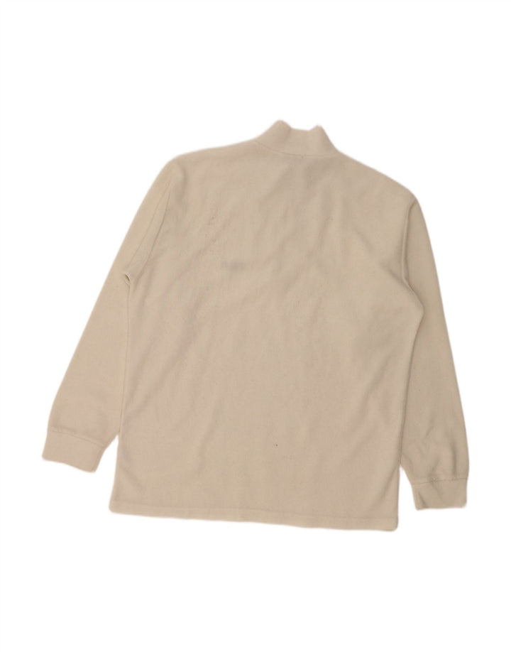 Jumper de lã masculino FILA com zíper e gola 2XL branco