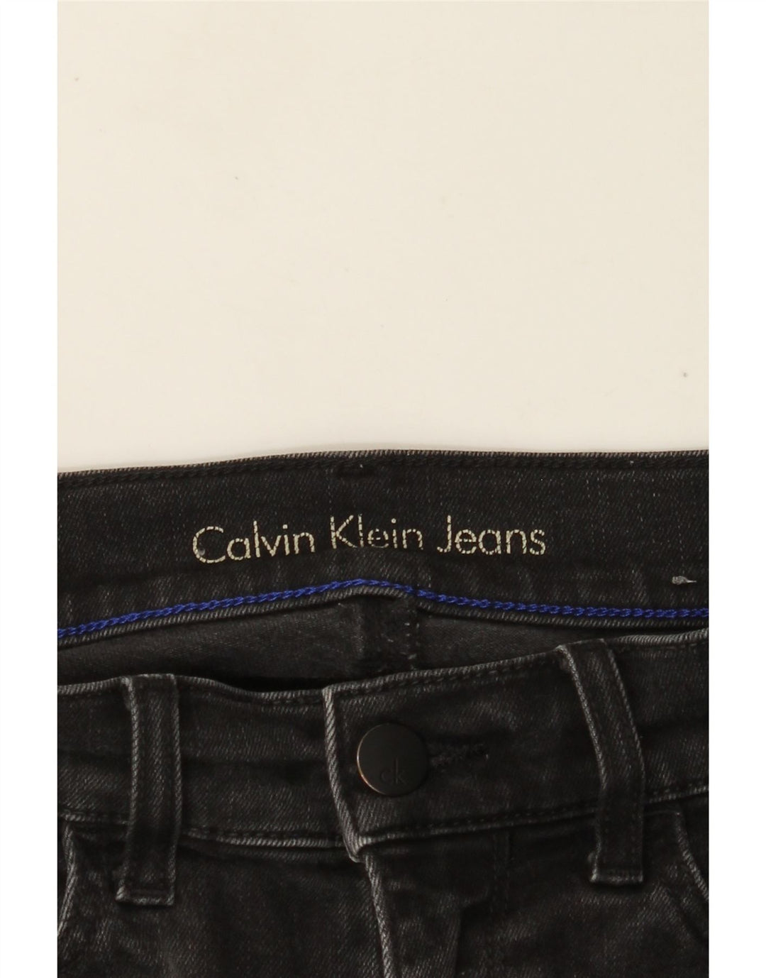 Calça jeans skinny feminina CALVIN KLEIN W26 L29 preta