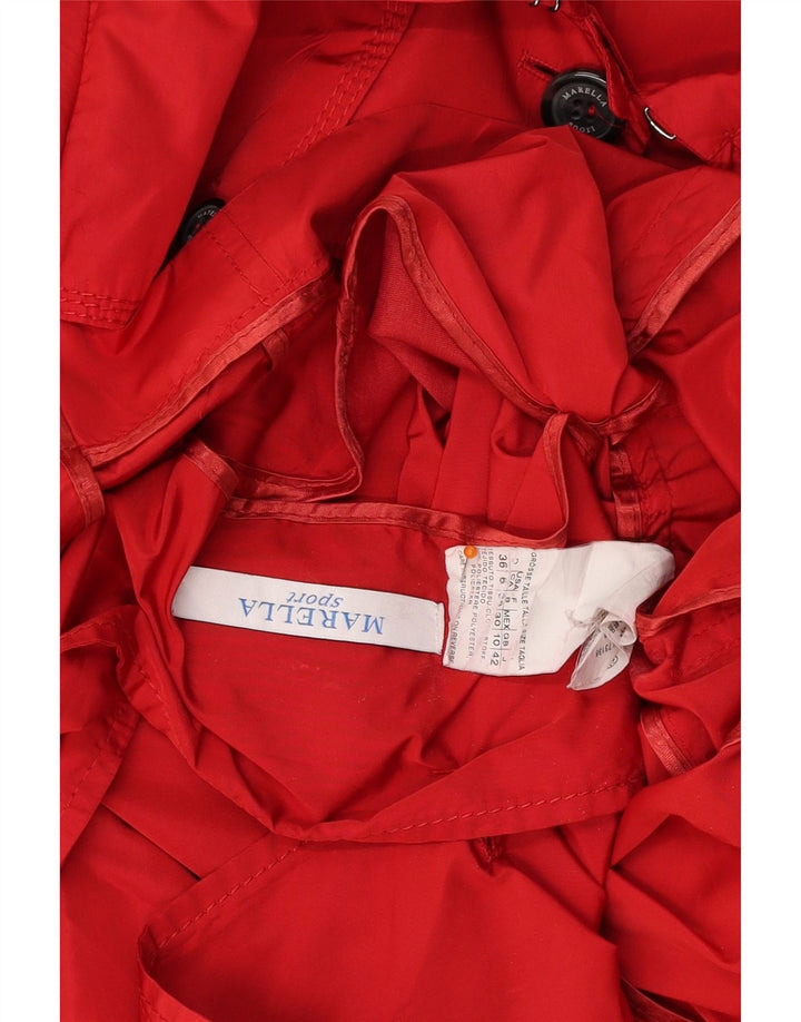 Casaco impermeável feminino MARELLA UK 10 pequeno poliéster vermelho