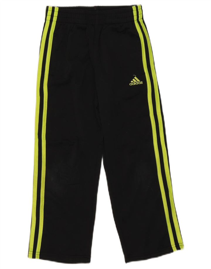 Calças de treino Adidas meninas 5-6 anos preto poliéster