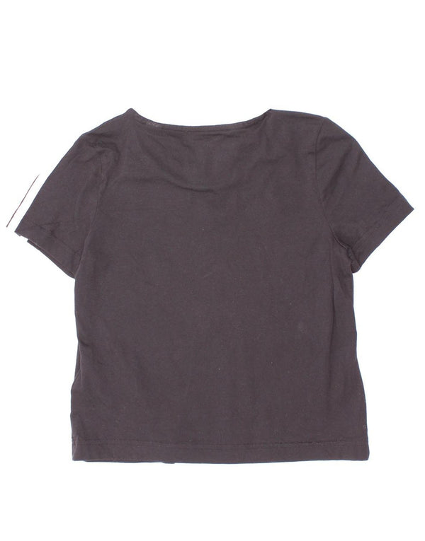 Camiseta Adidas Meninos 5-6 Anos Algodão Preto