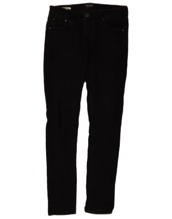 Jack & Jones Masculino Liam Skinny Jeans W30 L30 Algodão Preto