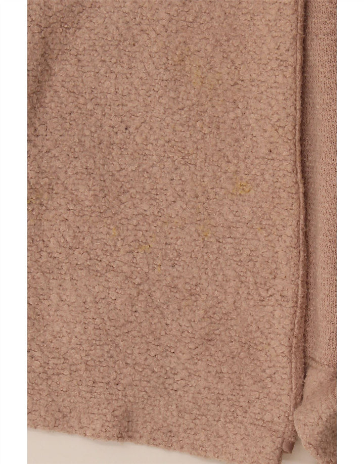 Marks & Spencer Suéter feminino Longline Open Cardigan Reino Unido 12 Médio Rosa