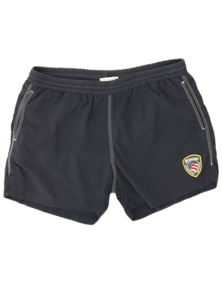 Shorts de natação masculino Blauer grande nylon azul marinho