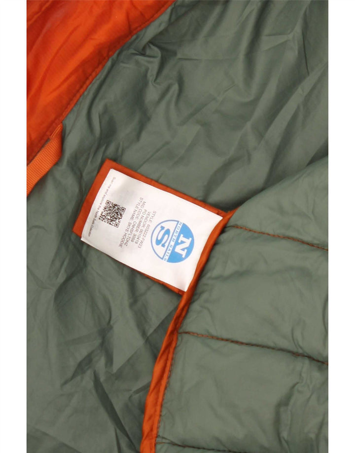 Jaqueta acolchoada com capuz masculina North Sails UK 40 poliéster laranja grande