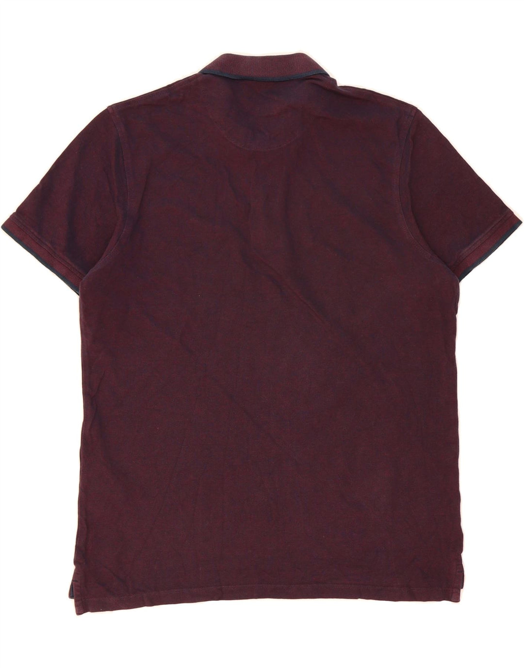 JACK & JONES Mens Polo Shirt XL Burgundy Cotton Vintage Jack & Jones and Second-Hand Jack & Jones from Messina Hembry 
