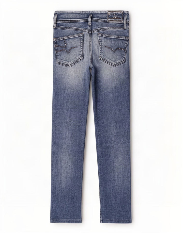 Diesel Feminino Matic Slim Jeans W26 L28 Azul Algodão