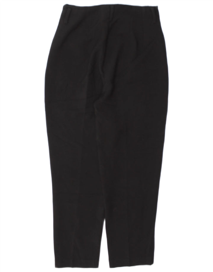 Zara Calça feminina casual cônica média W28 L27 poliéster preto