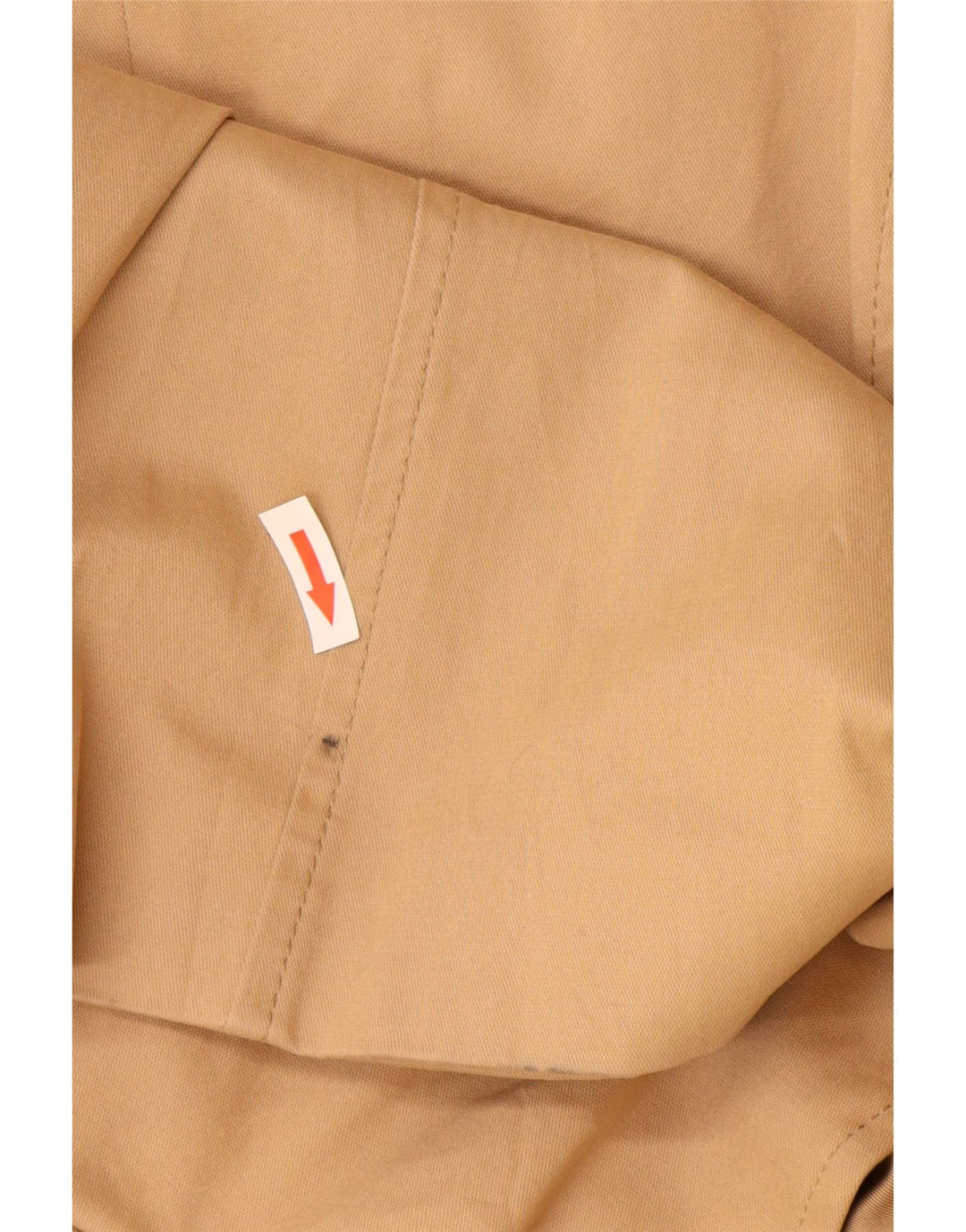 Zara Womens Trench Coat UK 12 Algodão Bege Médio