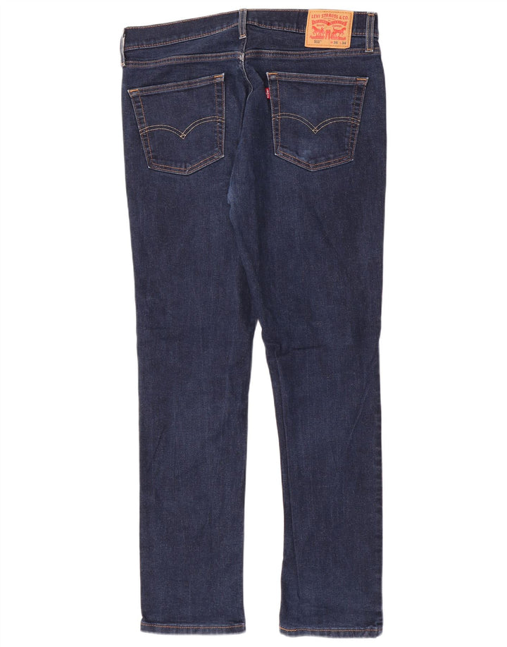 Calça Jeans Levis 511 Slim Masculina W36 L34 Azul Algodão