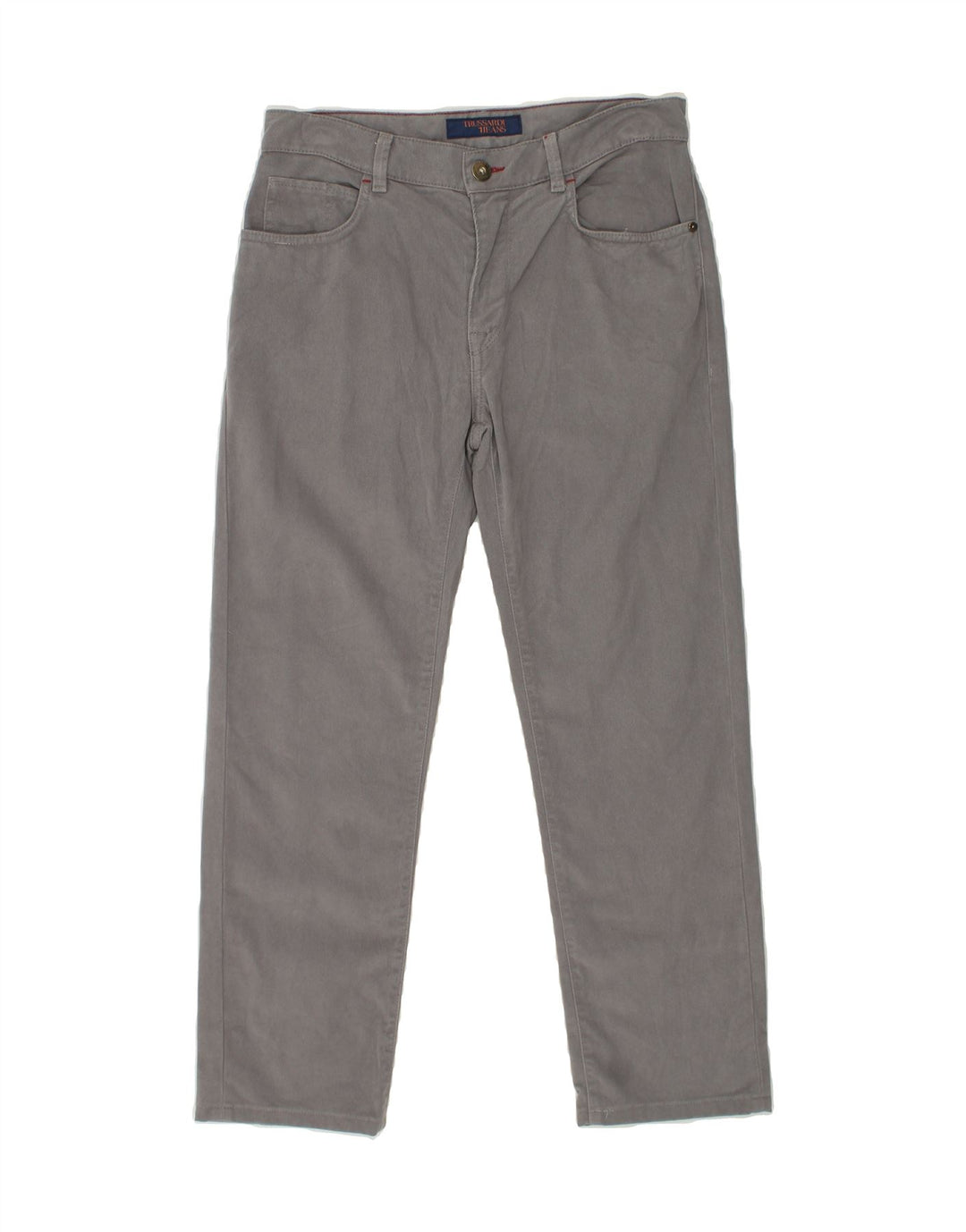 TRUSSARDI Mens Straight Jeans W32 L28  Grey Cotton Vintage Trussardi and Second-Hand Trussardi from Messina Hembry 
