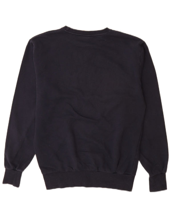 Ellesse moletom masculino gráfico jumper médio azul marinho algodão