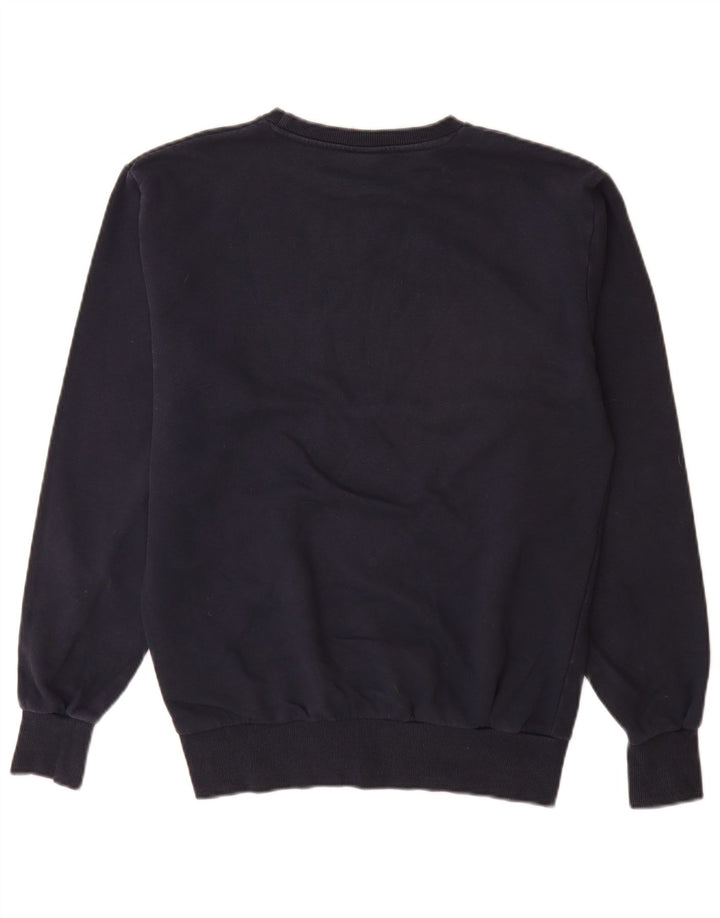 Ellesse moletom masculino gráfico jumper médio azul marinho algodão