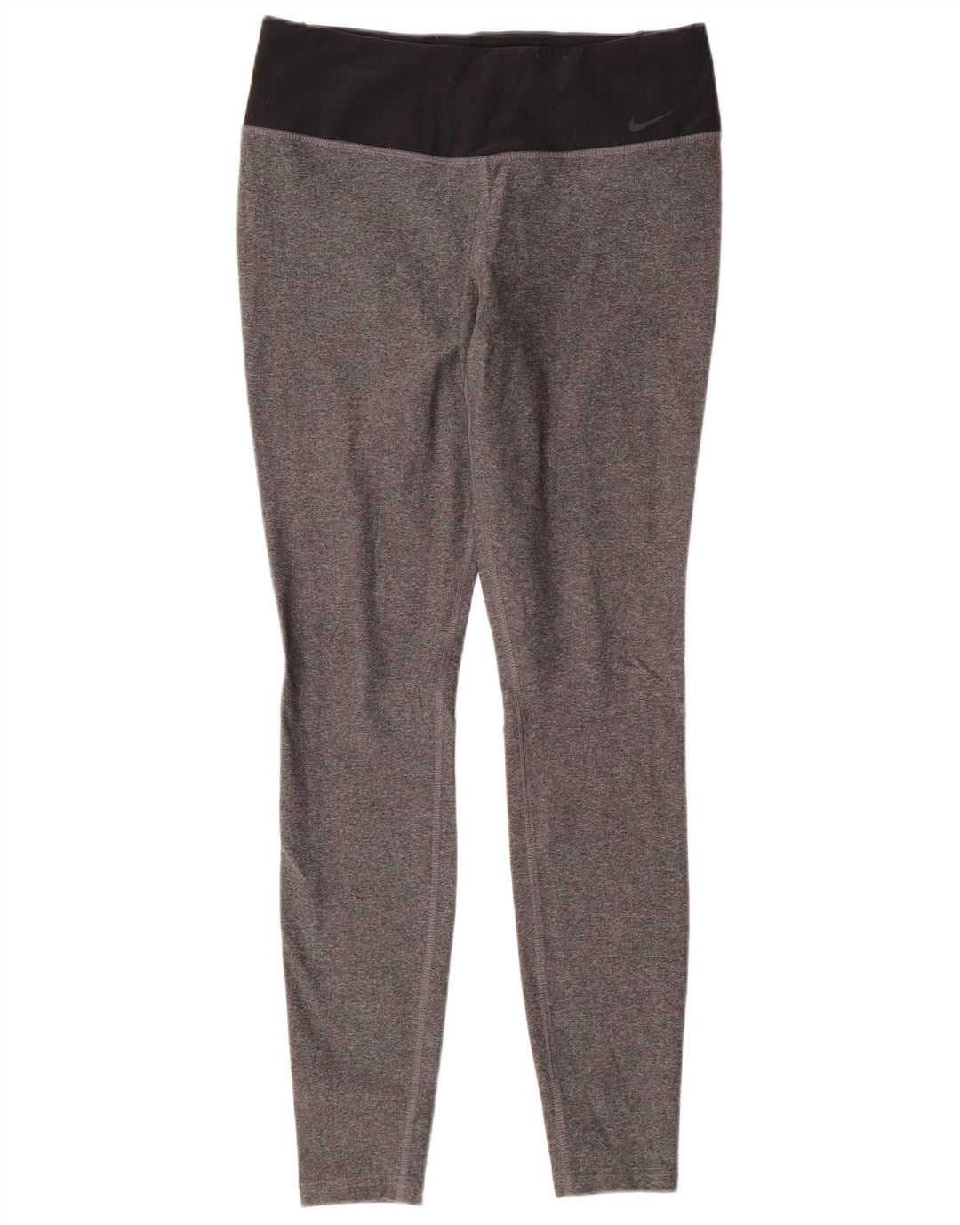 Leggings femininas Nike Dri Fit UK 12 cinza médio colorblock poliéster