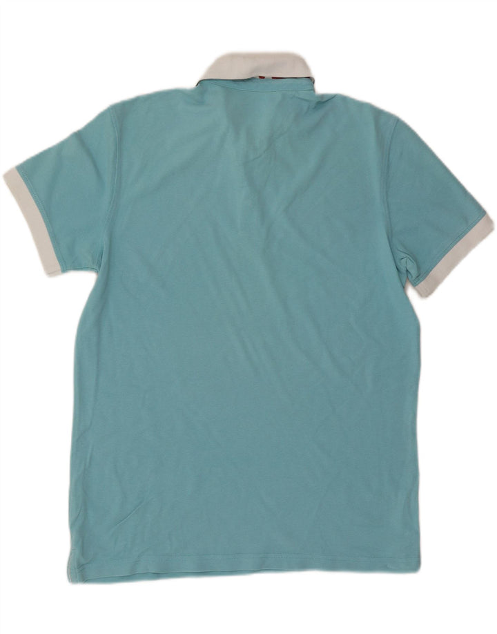 Camisa polo masculina NAPAPIJRI XL azul colorblock algodão