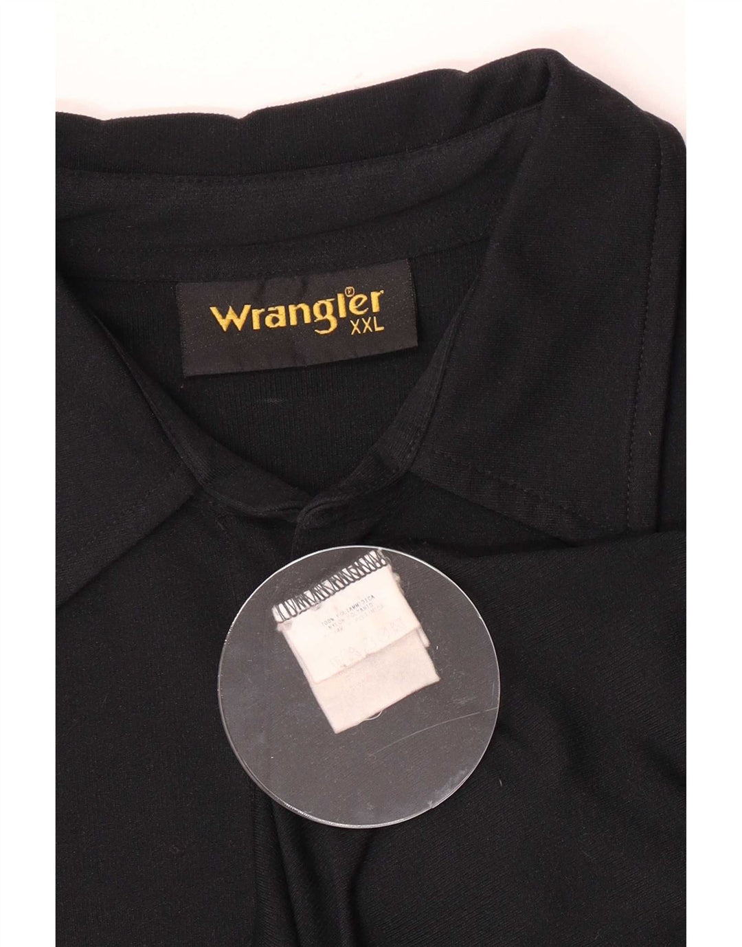 Camisa Wrangler masculina de manga curta 2XL poliamida preta