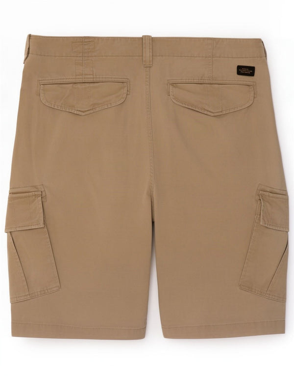 Shorts cargo masculinos Superdry grandes W36 algodão bege