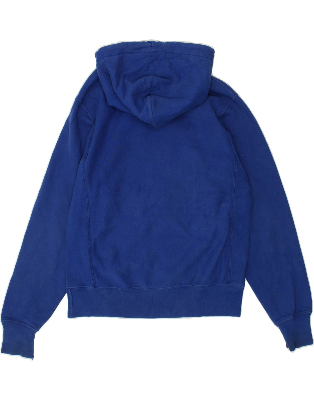 CHAMPION Mens Graphic Hoodie Jumper Small Blue Vintage Champion and Second-Hand Champion from Messina Hembry 