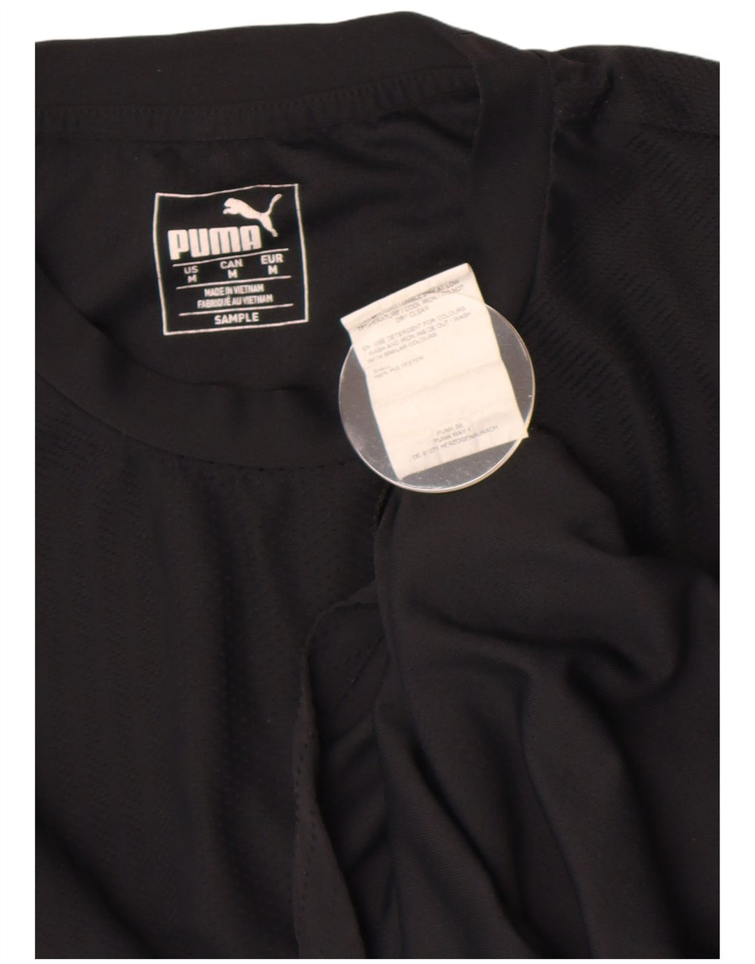 Puma Camiseta Masculina Top Médio Poliéster Preto