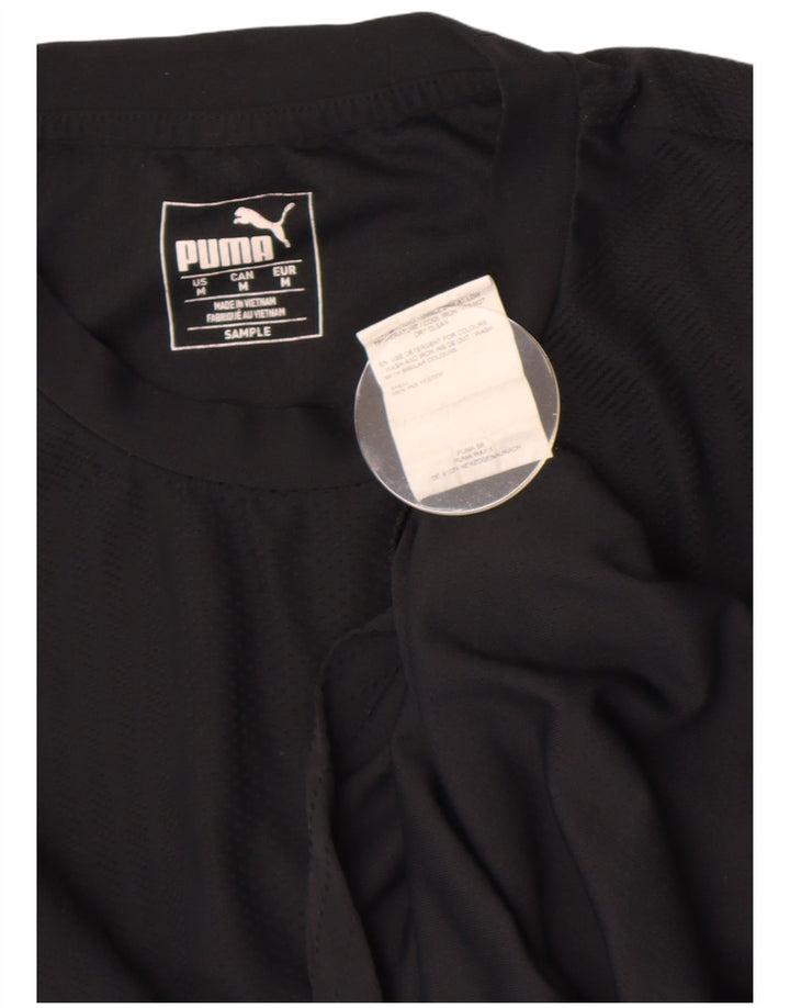 Puma Camiseta Masculina Top Médio Poliéster Preto