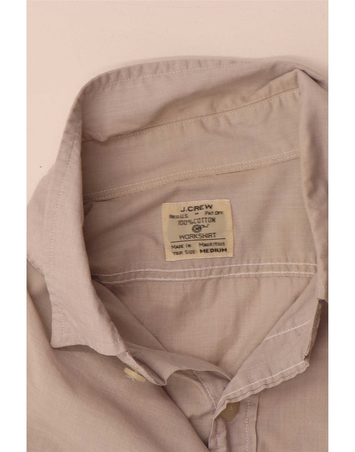 Camisa masculina J. Crew algodão bege médio