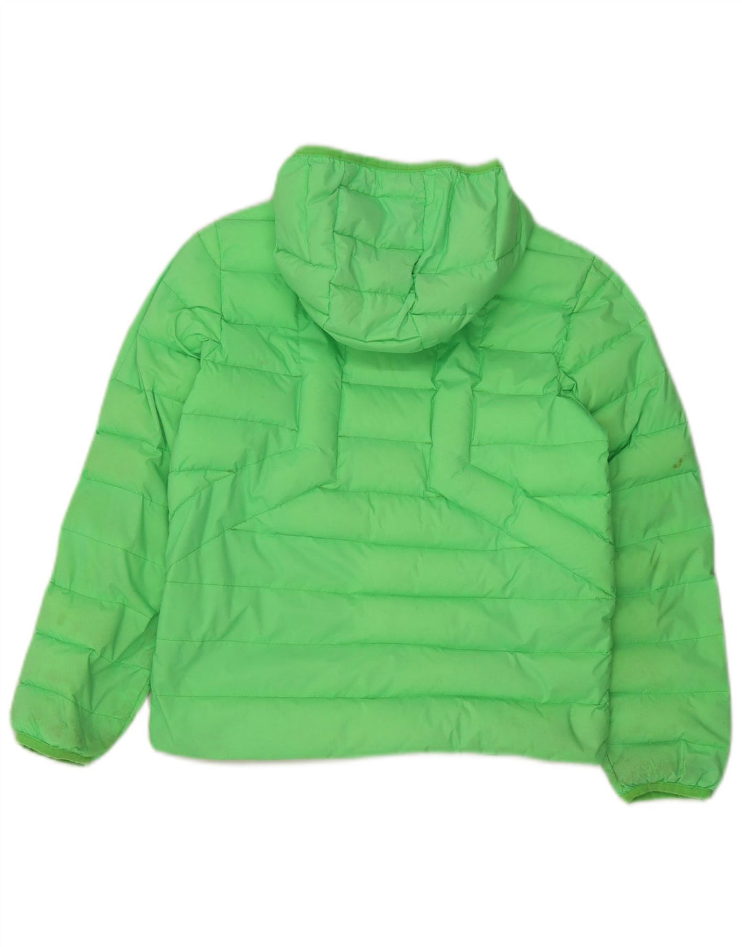 Jaqueta diesel acolchoada com capuz para meninos 10-11 anos nylon verde