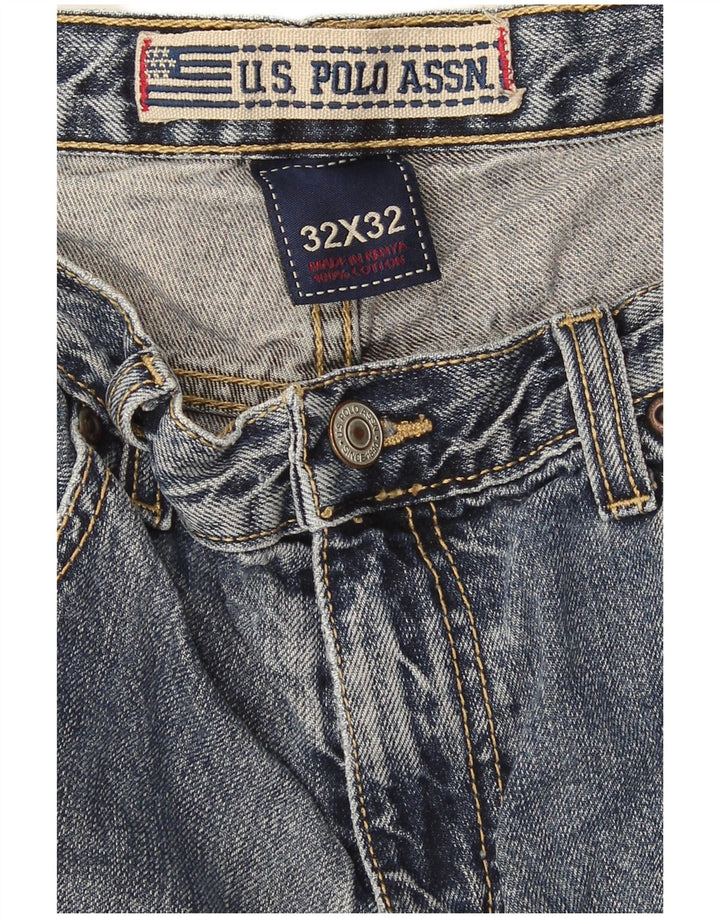 US Polo Assn. Calça Jeans Reta Masculina W32 L32 Azul